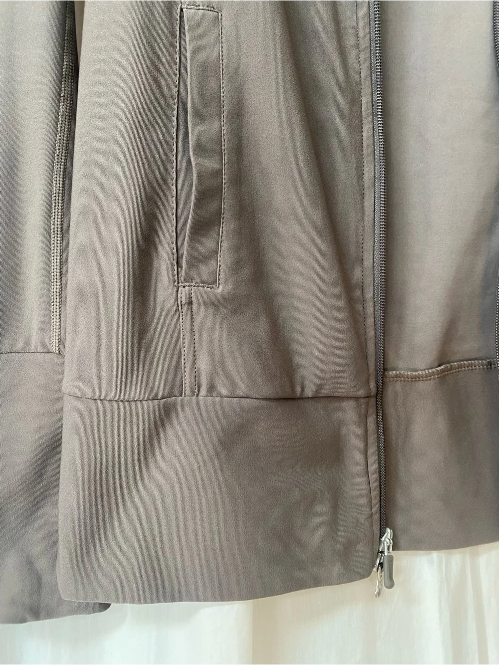 Nike Fit Dry Taupe Full Zip Jacket Womens M 8 10